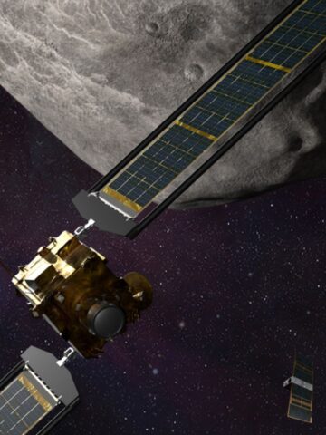 LICIACube witnessed NASA/DART impact test with asteroid